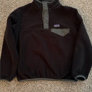 Patagonia Dark Fleece Pullover with Gray Accents